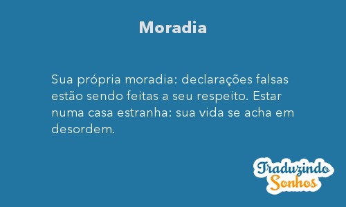 Significado do sonho Moradia