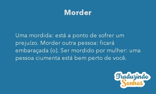 Significado do sonho Morder